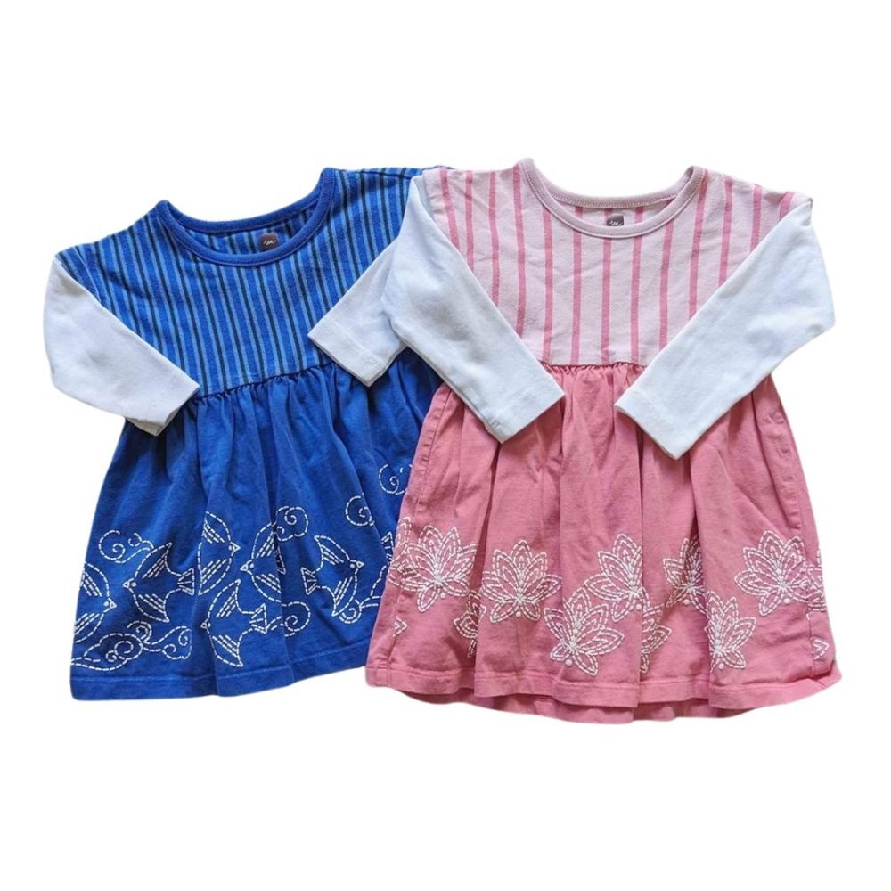 Tea Collection tunic dress set 12-18 months baby toddler